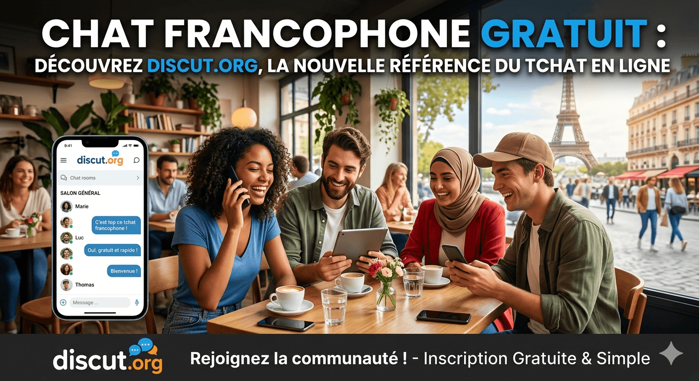Chat francophone gratuit : découvrez discut.org, la nouvelle référence du tchat en ligne