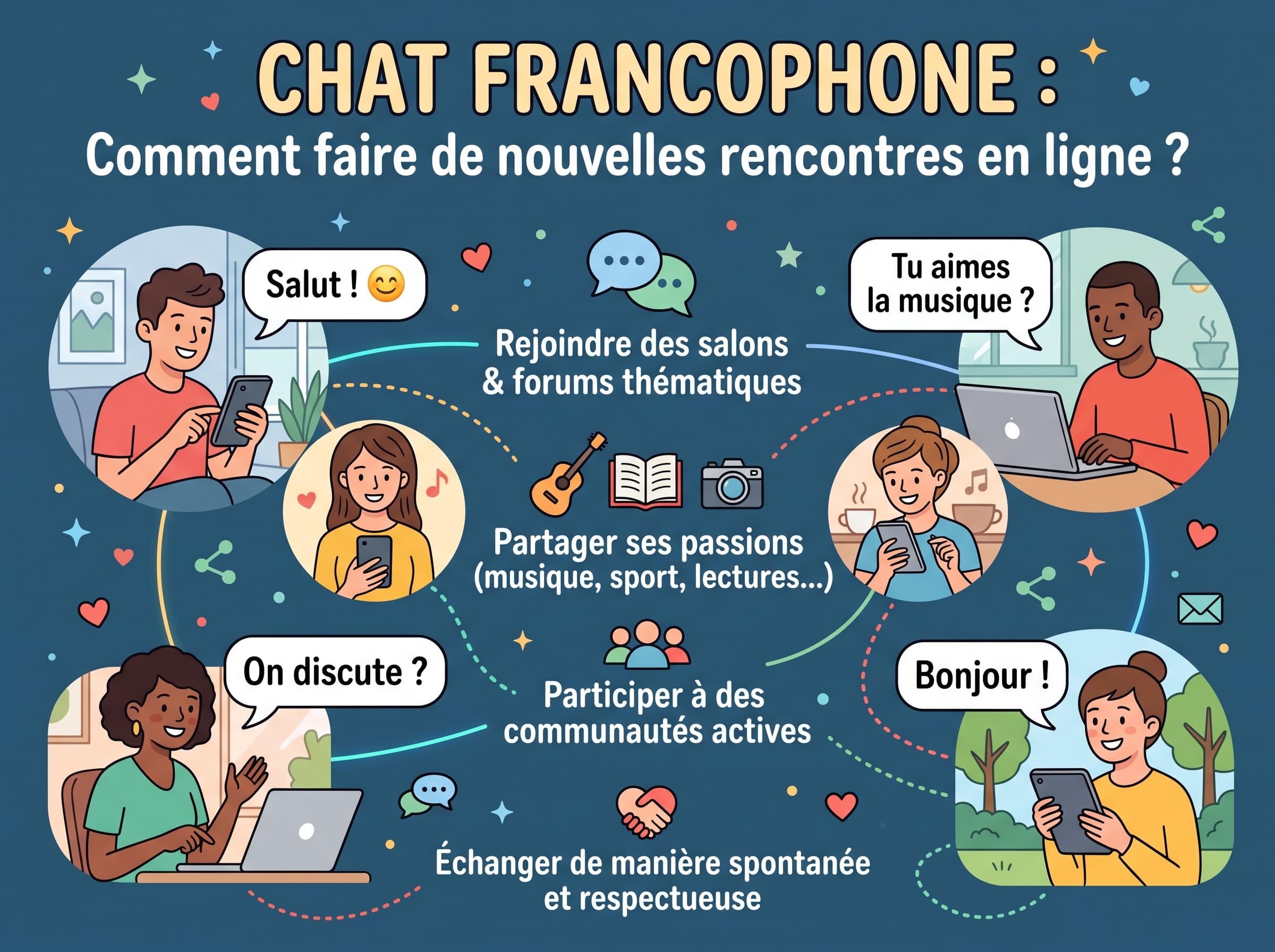 Chat francophone : comment faire de nouvelles rencontres en ligne ?
